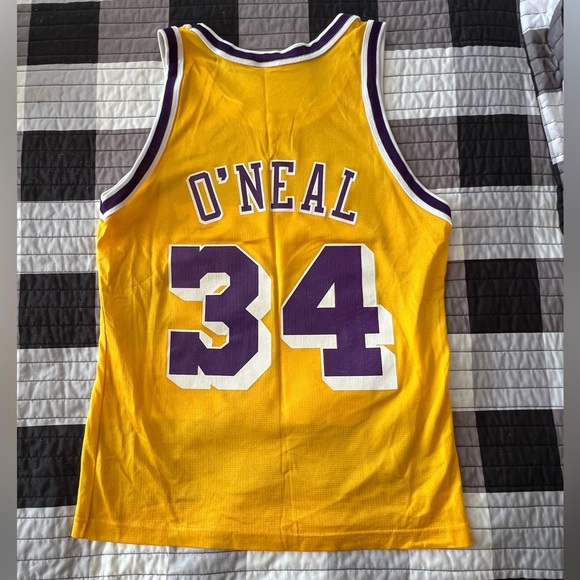 Champion LA Lakers O’Neal basketball jersey youth size L - Picture 4 of 6
